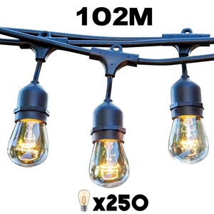 Guirlande connectable e27 noir mafy