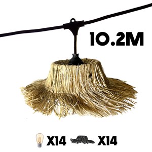 Guirlande connectable e27 beige tahiti