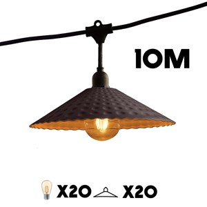 Guirlande connectable e27 gris vinty