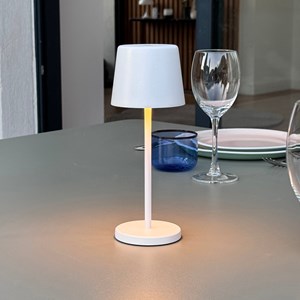 6 mini lampes avec plateau de chargement blanc kelly mini