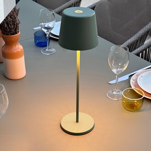 6 lampes led avec plateau de chargement vert kelly