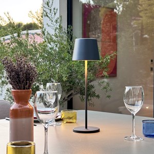 6 lampes led avec plateau de chargement gris anthracite kelly