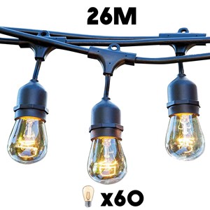 Guirlande connectable e27 noir mafy