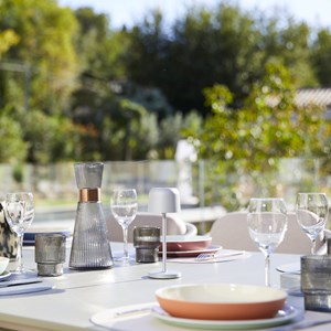 6 lampes avec plateau de chargement gris sophia