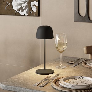 6 lampes avec plateau de chargement gris anthracite sophia