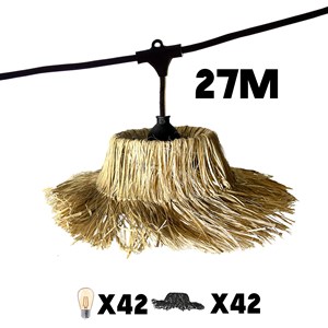 Guirlande connectable e27 beige tahiti