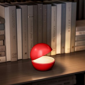 Lampe de chevet sans fil rouge good night