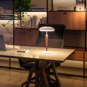 Lampe de table sans fil bois lapis