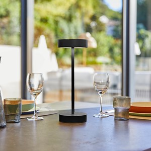 Lampe de table sans fil noir sandy