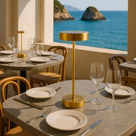 Lampe de table sans fil doré sandy