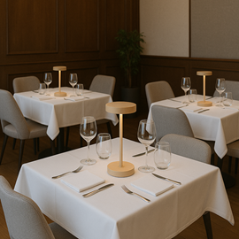 Lampe de table sans fil beige sandy mini