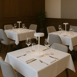 Lampe de table sans fil blanc sandy mini