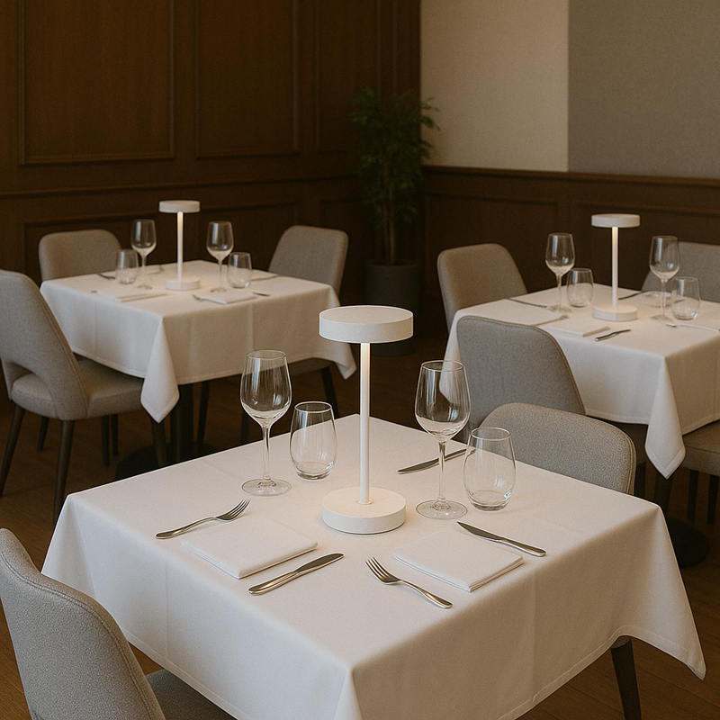 Lampe de table sans fil blanc sandy mini