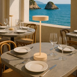 Lampe de table sans fil beige sandy