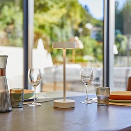 Lampe de table sans fil blanc sandy