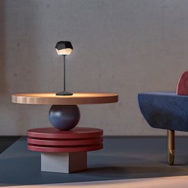 Lampe de table sans fil noir stone