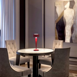 Lampe de table sans fil rouge twiggy