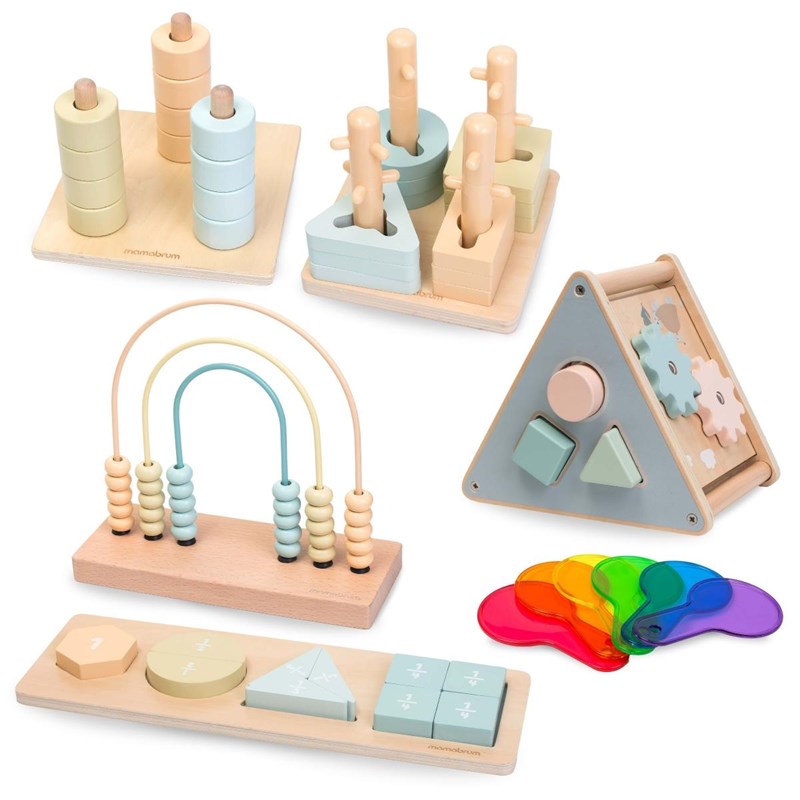 Jouet d'activité montessori bois 2-3 ans