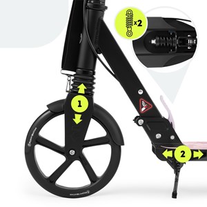 Trottinette enfant pliable jusqu'à 100kg