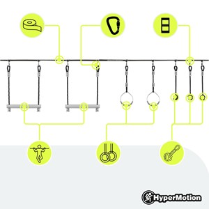 Accessoires escalade enfant, 7 obstacles