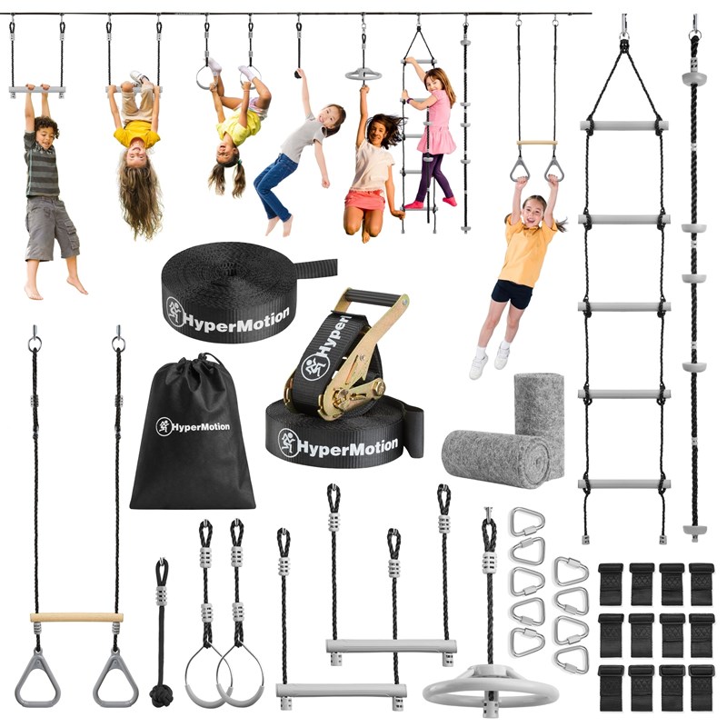 Parcours d'escalade enfant, 9 obstacles