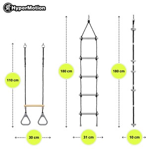 Parcours d'escalade enfant, 9 obstacles