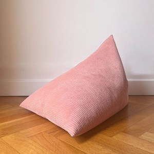 Berlingot - coussin méditation rose poudré
