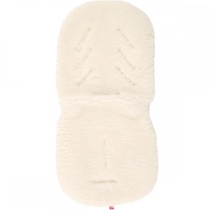 Assise en peau d'agneau blanche