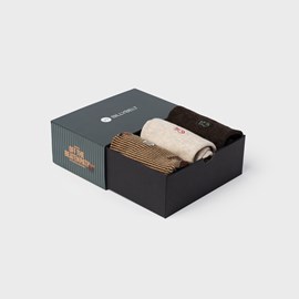 Coffret 3 chaussettes homme kaki
