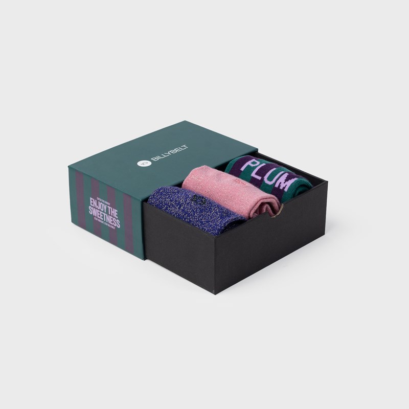 Coffret 3 chaussettes femme vert