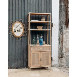 Gaëlle, la grande étagère en rotin n°157