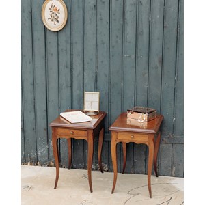 Paire de petits chevets en bois n°500