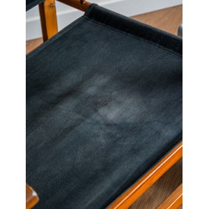 Fauteuil en tissu et bois n°517