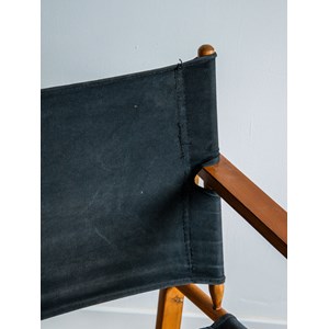 Fauteuil en tissu et bois n°517