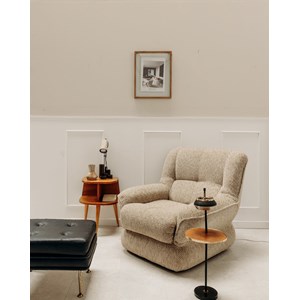 Ernest, le fauteuil beige en tissu n°513