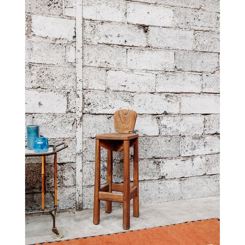 Gaston, le tabouret de bar en orme n°98
