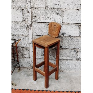 Gaston, le tabouret de bar en orme n°98