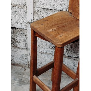 Gaston, le tabouret de bar en orme n°98