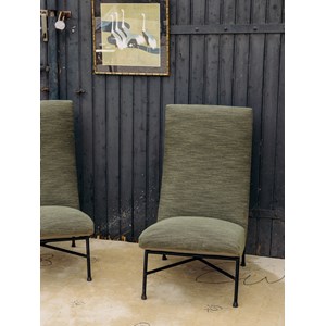 Jakob, la paire de fauteuils verts n°508