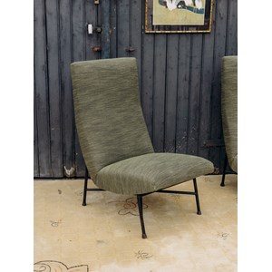 Jakob, la paire de fauteuils verts n°508