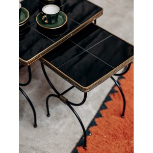 2 tables gigognes jacques adnet n°75