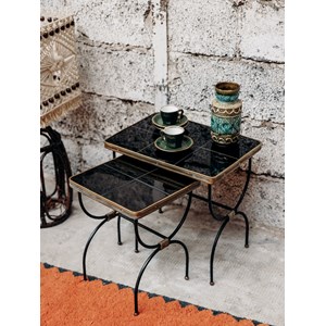 2 tables gigognes jacques adnet n°75