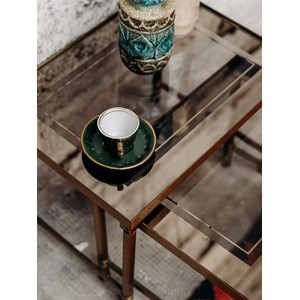 3 tables gigognes en laiton n°78