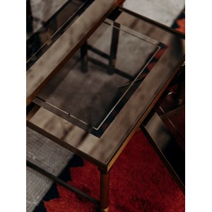 3 tables gigognes en laiton n°78