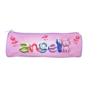 Trousse ronde stitch et angel violet 1 compartiment
