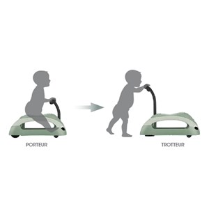 Porteur évolutif walk n' roll 2 en 1 eco