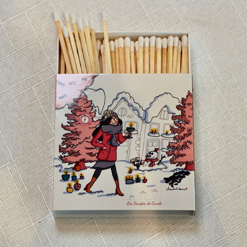 Boite de 60 allumettes - equilibre de senteurs