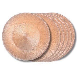 Assiette à dessert glitter  21 cm x6