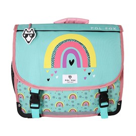 Cartable 35 cm pol fox rainbow