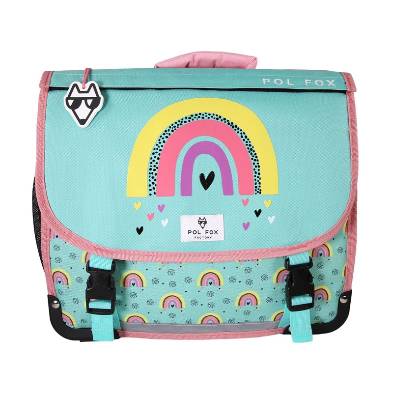 Cartable 35 cm pol fox rainbow